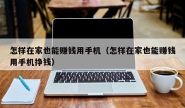 怎样在家也能赚钱用手机（怎样在家也能赚钱用手机挣钱）