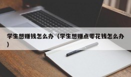 学生想赚钱怎么办（学生想赚点零花钱怎么办）