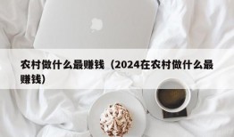 农村做什么最赚钱（2024在农村做什么最赚钱）