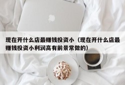 现在开什么店最赚钱投资小（现在开什么店最赚钱投资小利润高有前景常做的）