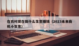 在农村现在做什么生意赚钱（2023未来商机小生意）