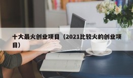 十大最火创业项目（2021比较火的创业项目）