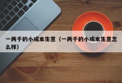 一两千的小成本生意（一两千的小成本生意怎么样）