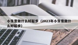 小生意做什么好起步（2023年小生意做什么好起步）