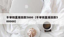 不审核直接放款5000（不审核直接放款500000）